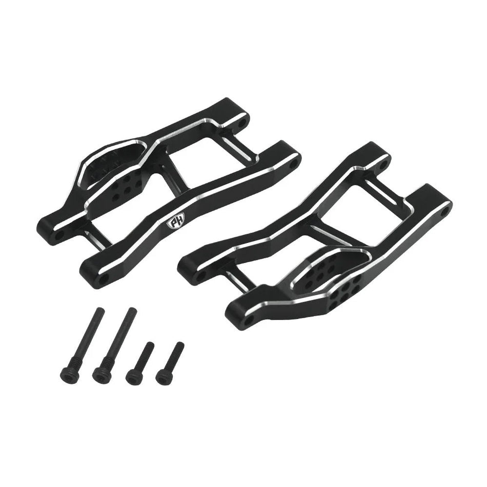 Power Hobby 7075 Aluminum Rear Lower Arms Black, for Traxxas Mini Maxx 7175BLACK