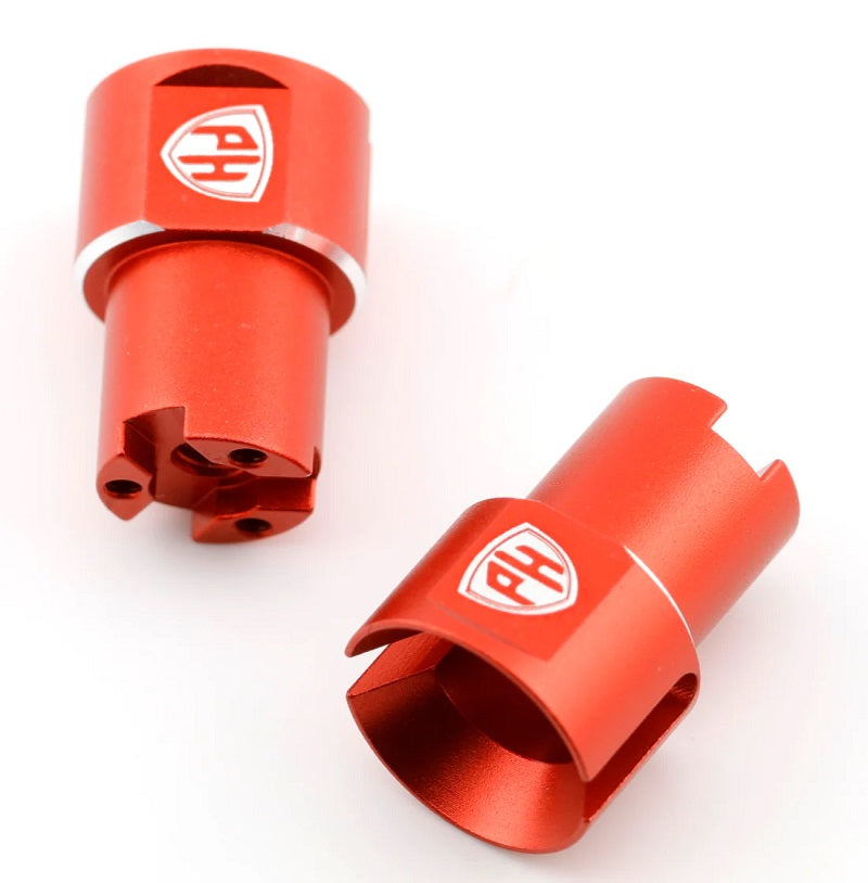 Power Hobby Aluminum Rear Wheel Shaft, Red for Kyosho Fazer MK2 7209RED