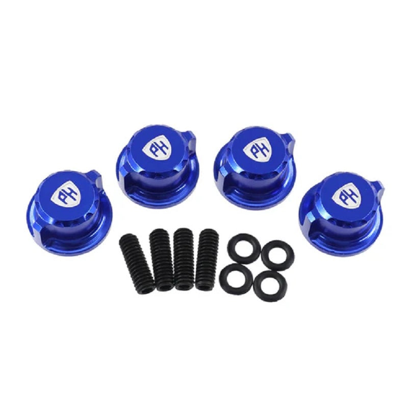 Power Hobby Aluminum Body Mount Thumb Screws Nuts Blue for Traxxas 7217B