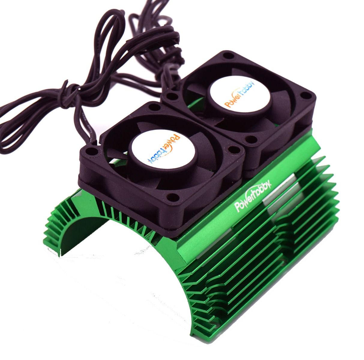 Powerhobby Heat Sink w Twin Turbo High Speed Cooling Fans 1/8 Motors-Green PH1289GREEN Default Title