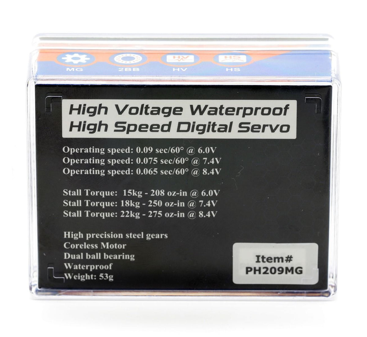 Powerhobby 209MG High Speed Waterproof Digital Servo w/Aluminum Case PH209MG Default Title