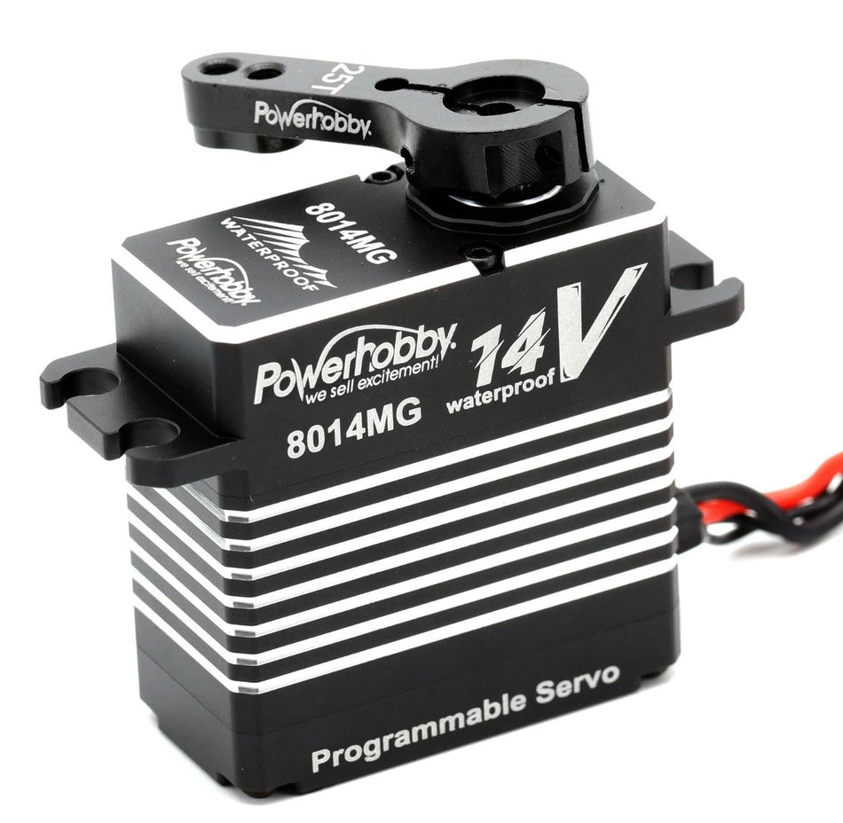 Powerhobby 8014MG 14v Programmable Waterproof High Voltage Brushless 3S LiPo Servo PH8014MG Default Title