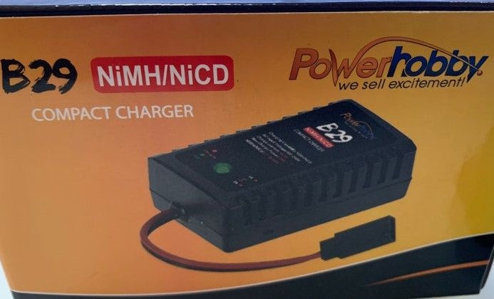 Powerhobby B29 Fast Peak NiMH NiCD AC Charger 6V RX Flat /  Hump Pack