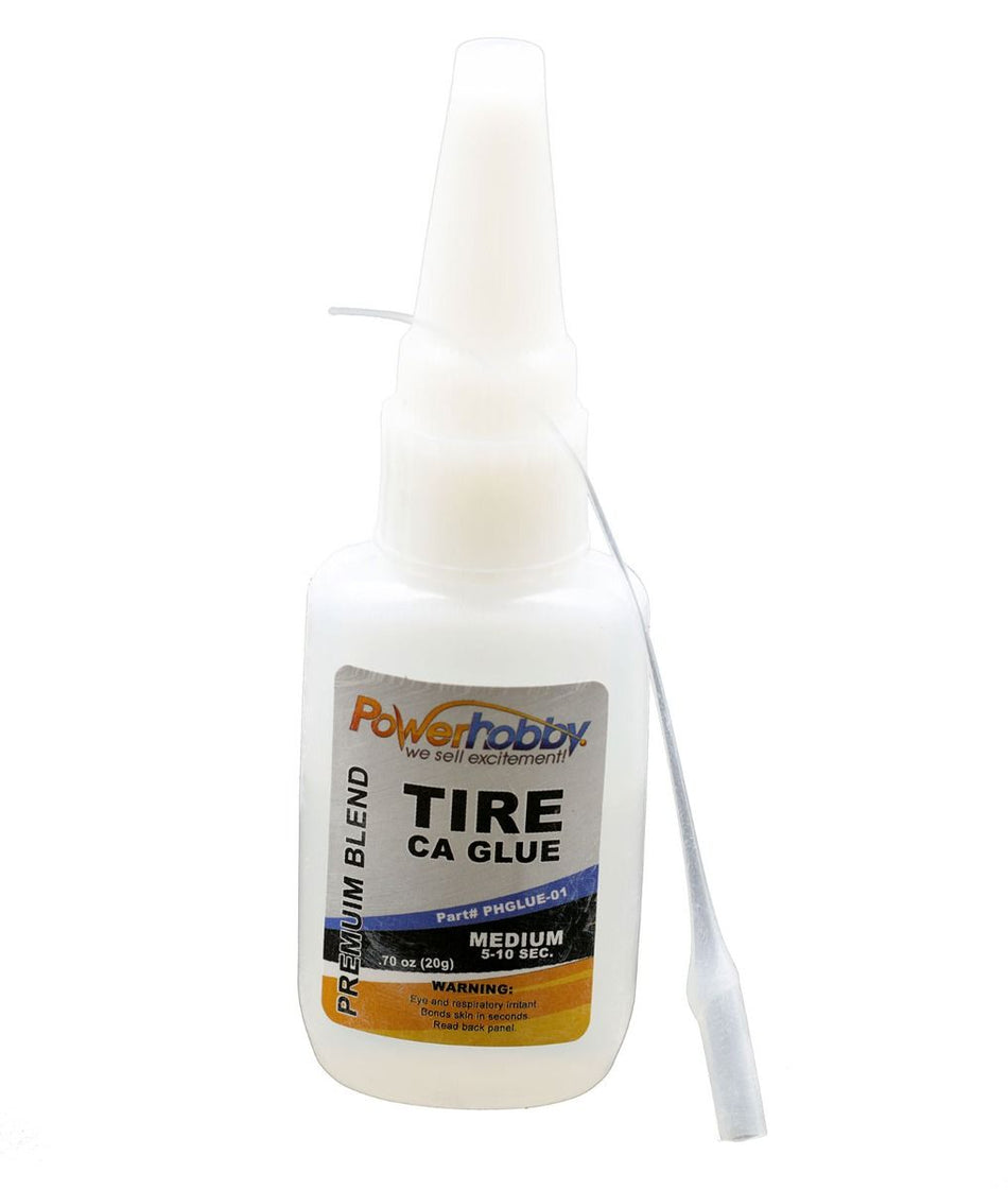 Powerhobby Premium Blend RC CA Tire Glue w/ Tip Medium 0.75oz