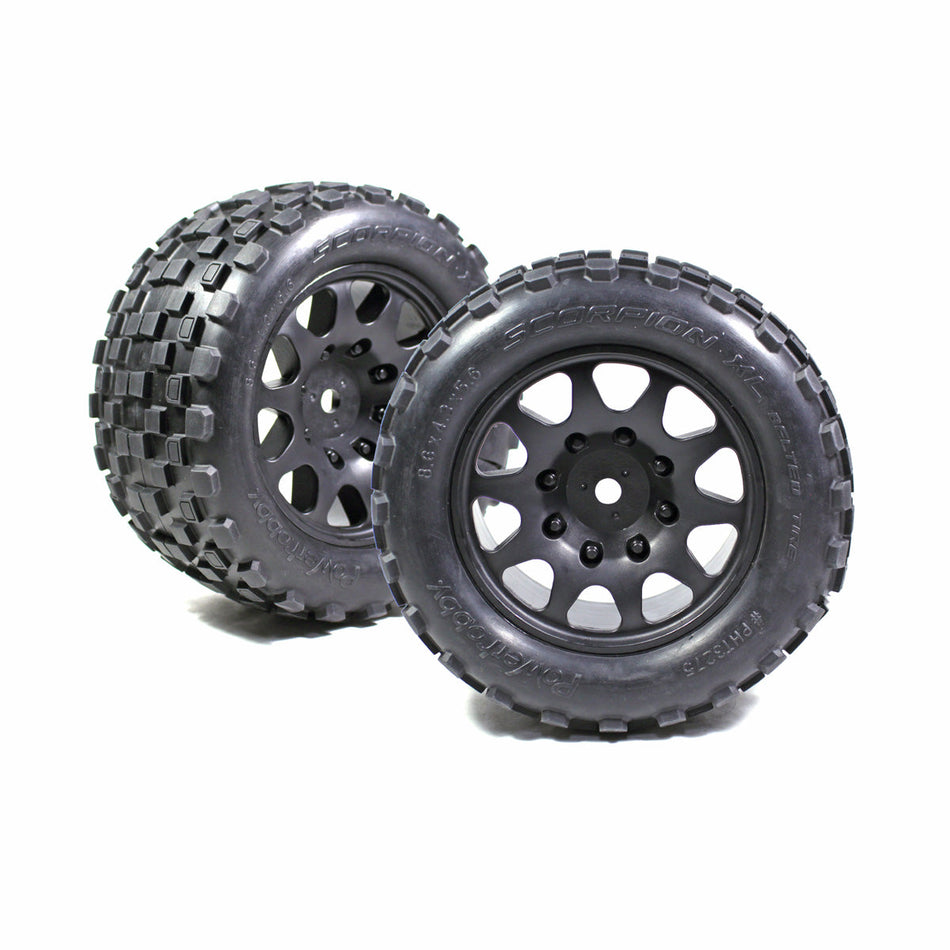 Powerhobby Scorpion XL Belted Tires w/ Viper Wheels Traxxas X-Maxx 8S (2pcc)