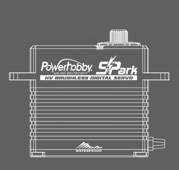 Power Hobby Spark HV Waterproof Brushless Steel Gear Servo/Aluminum Case SPARK