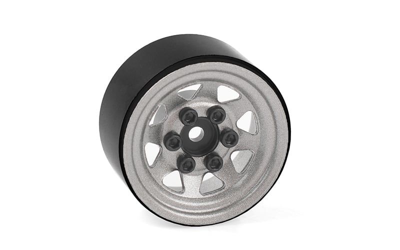 RC4WD Stamped Steel 1.0" Stock Beadlock Wheels (Plain) Set of 4 ZW0345