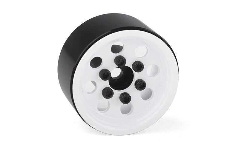 RC4WD Stamped Steel 1.0" Pro8 Beadlock Wheels White ZW0357