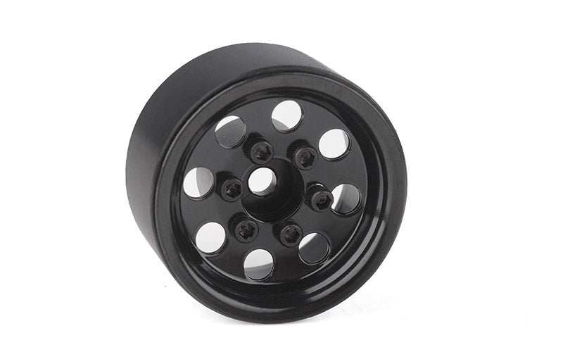 RC4WD Stamped Steel 1.0" Pro8 Beadlock Wheels Black ZW0358