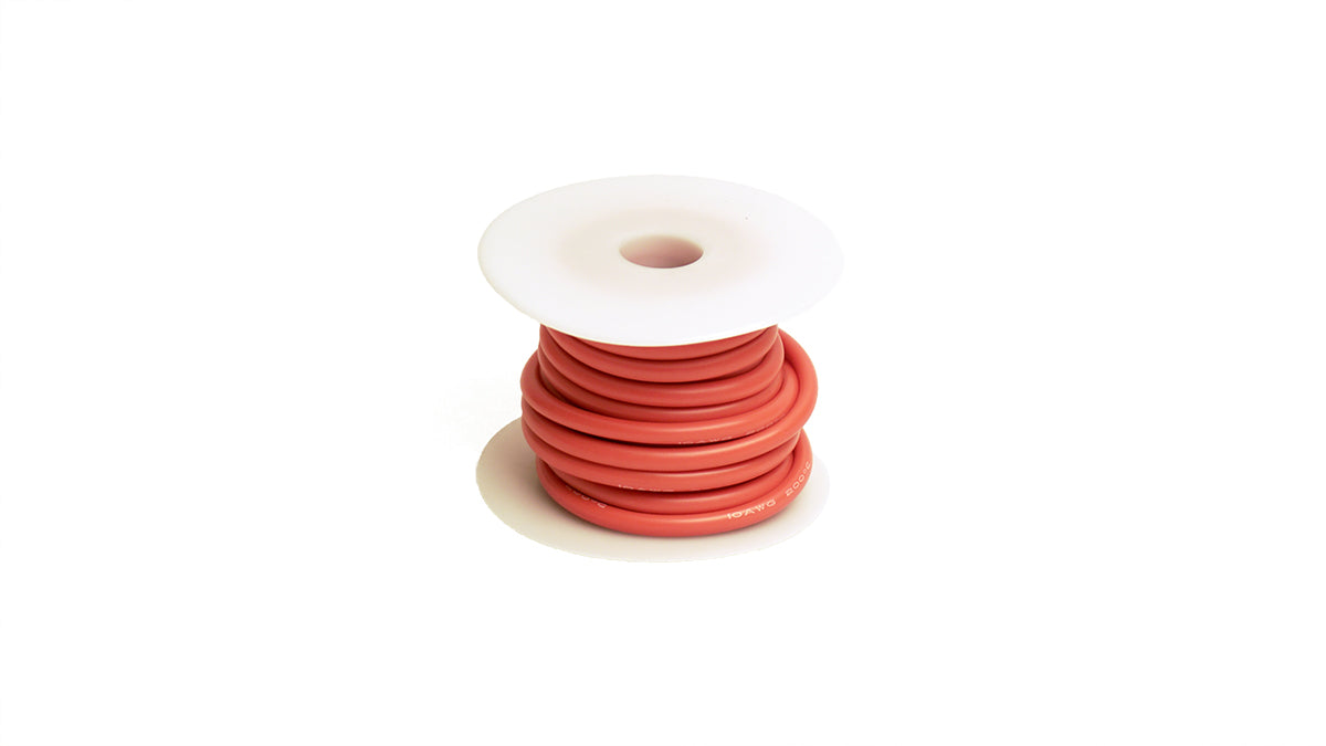 Racers Edge 10 Gauge Silicone Ultra-Flex Wire; 25' (Red) 1206 Default Title