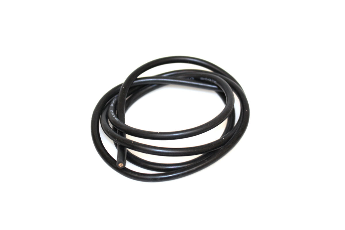 Racers Edge 12 Gauge Silicone Wire, 3' Black 1214 Default Title