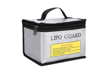 Racers Edge Lipo Battery Charging Safety Bag 215x145x165mm with Zipper 2105 Default Title