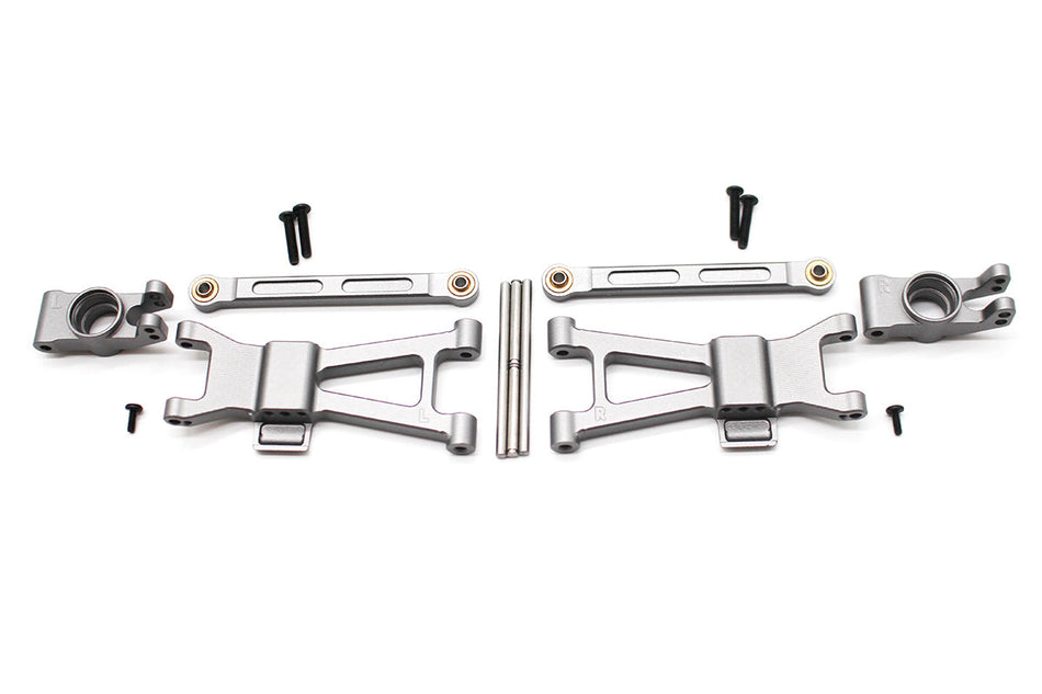 Racers Edge Aluminum Rear Arm & Hub Set for BlackZon Slyder 6421