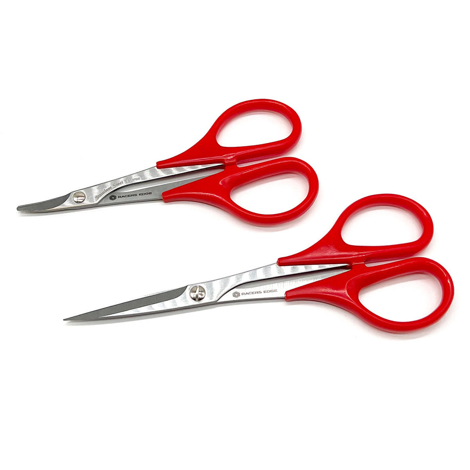 Racers Edge Curved & Straight Lexan Scissors Set 70257