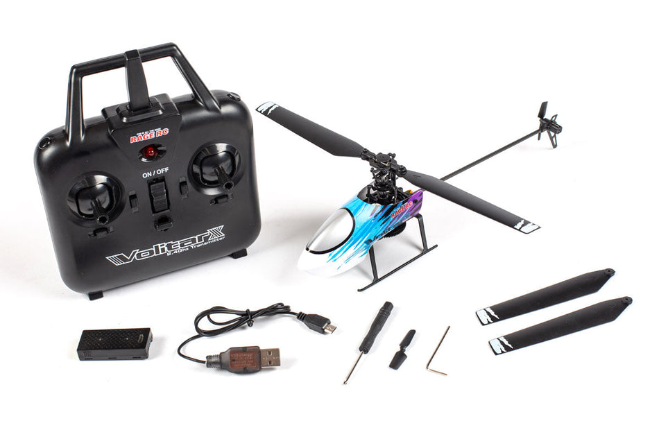 Rage R/C Volitar X RTF Micro Heli with Blue Canopy 6002