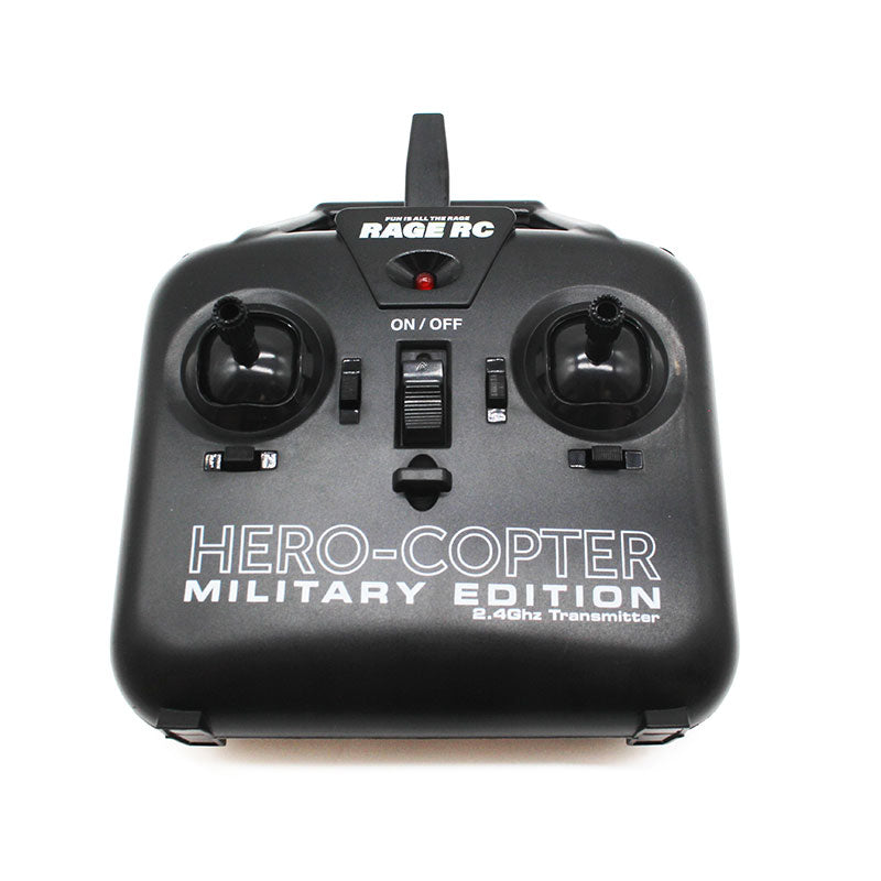 Rage R/C 2.4Ghz 4-Ch Transmitter; Hero-Copter Military 6119