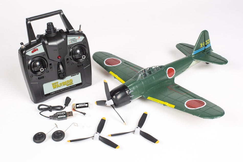 Rage RC Mitsubishi A6M Zero Micro RTF Airplane w/PASS System