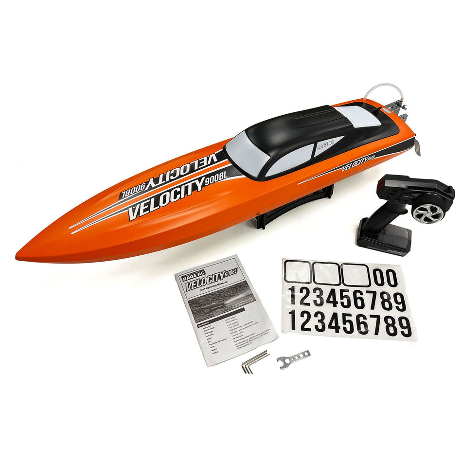 Rage R/C Velocity 900BL Brushless Deep Vee RTR Boat B1209