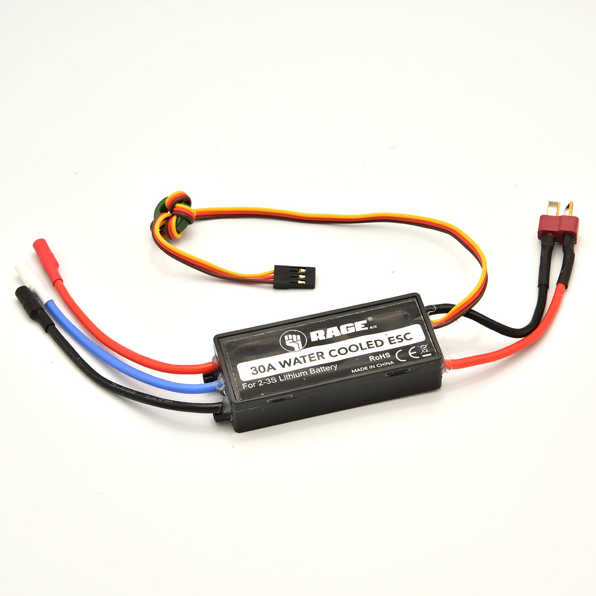 Rage RC 30A Brushless ESC (Water-Cooled) Black Marlin EX Brushless  RGRB1234B Default Title