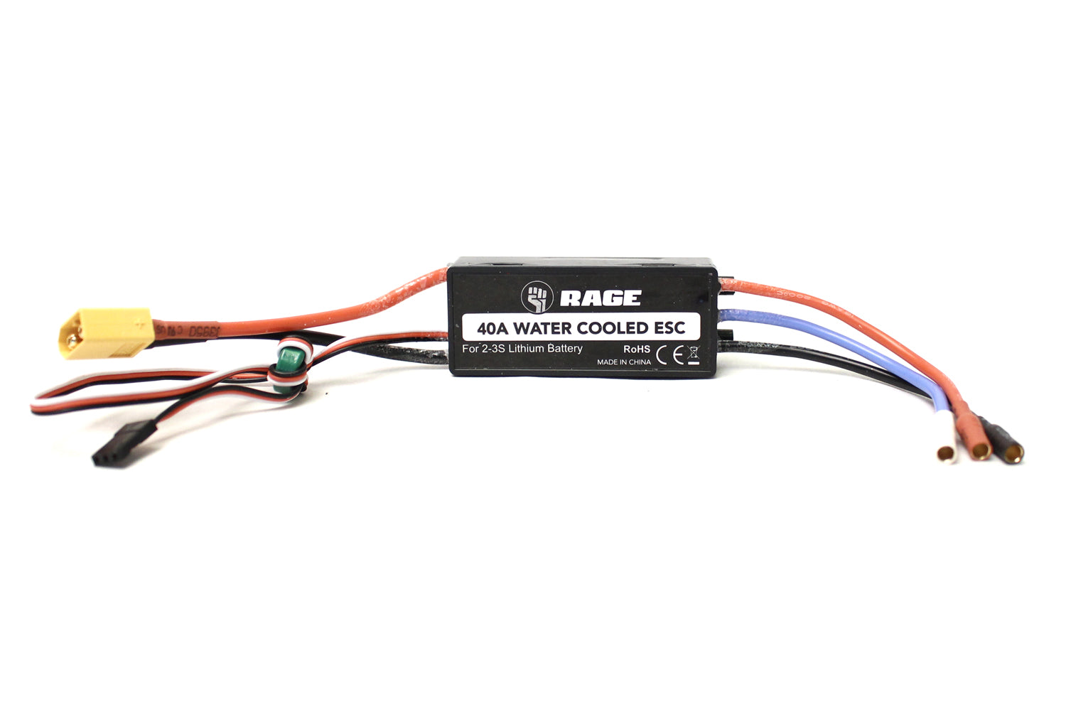 Rage RC Water-Cooled 40A Brushless ESC Super Cat 700 Brushless RGRB1251 Default Title