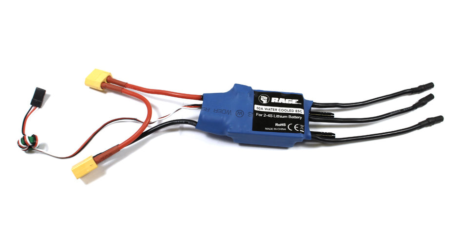 Rage RC 60A Brushless ESC (Water-Cooled) Velocity 800 RGRB1267 Default Title