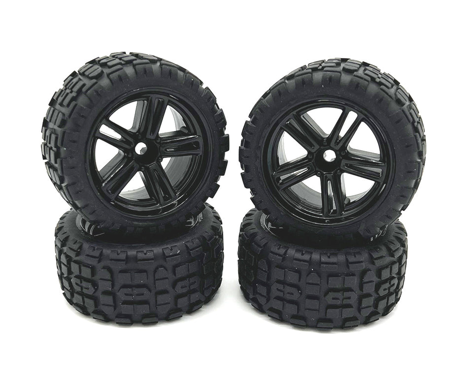 Rage RC Assembled Wheels & Tires (4) Mini Trek MT