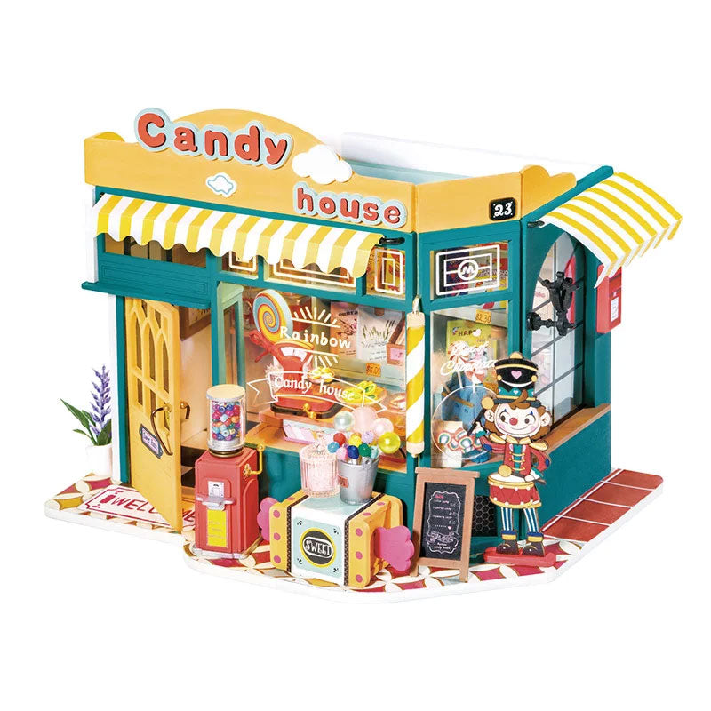 Robotime Rainbow Candy House DIY Miniature House DG158