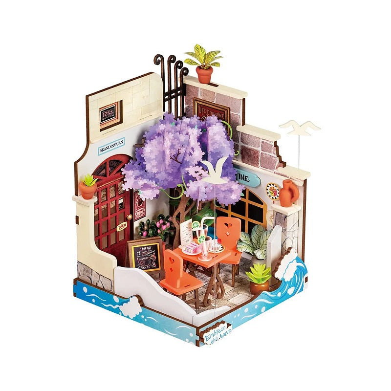 Robotime Sea Holiday Restaurant, Super Mini Houses - Little Warm DS039
