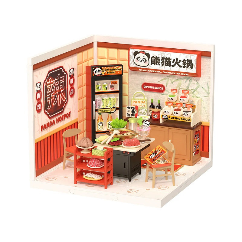 Robotime Panda Hot Pot DIY Miniature House DW020
