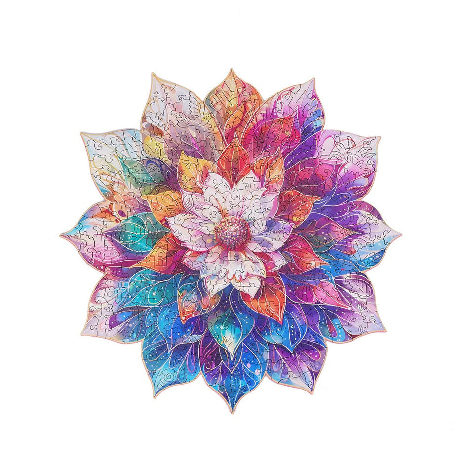 Robotime Rowood Mystic Mandala Flower Wooden Jigsaw Puzzle TA001