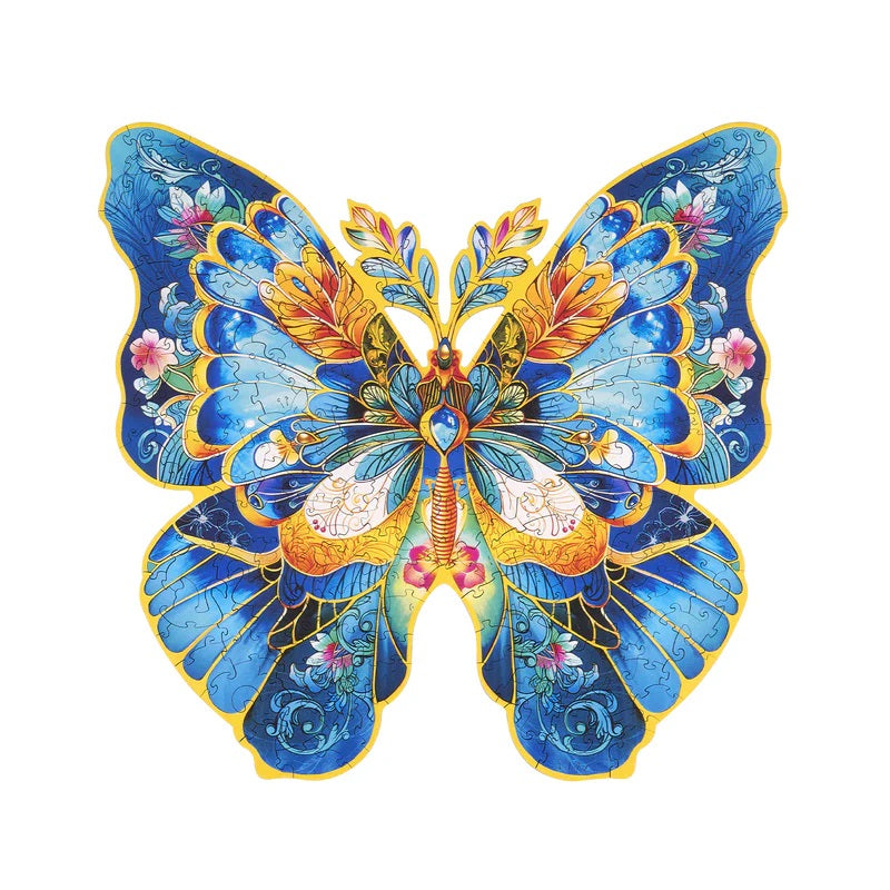 Robotime Rowood Morpho Helena Butterfly 200pc Wooden Jigsaw Puzzle TA003