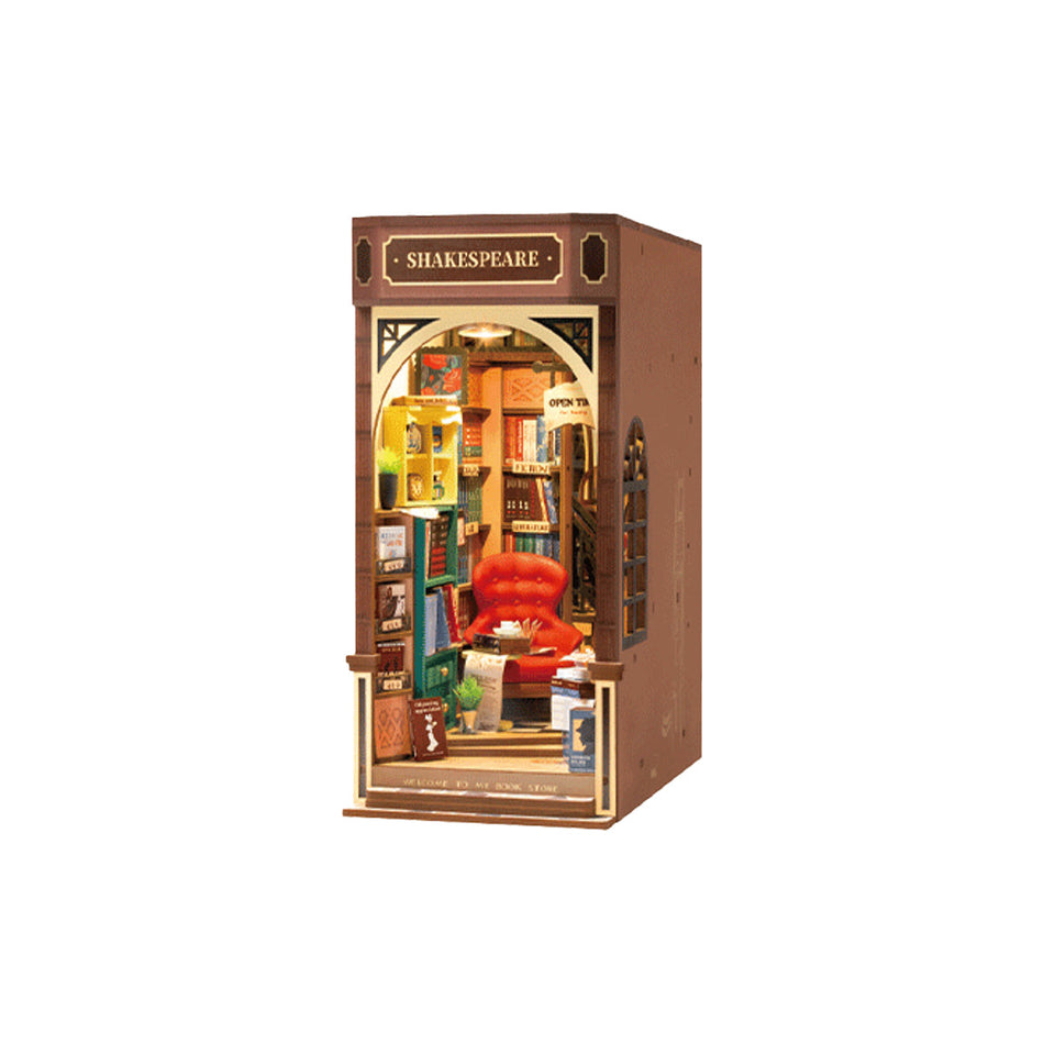Robotime Rolife Bookstore DIY Book Nook Shelf Insert Kit TGB07