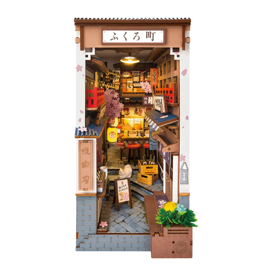 Robotime Sakura Wine Alley DIY Book Nook Shelf Insert Kit TGB11