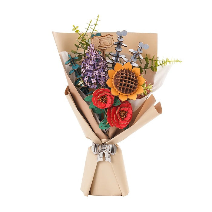 Robotime Wooden Flower Bouquet 3D Wooden Puzzle TW01H