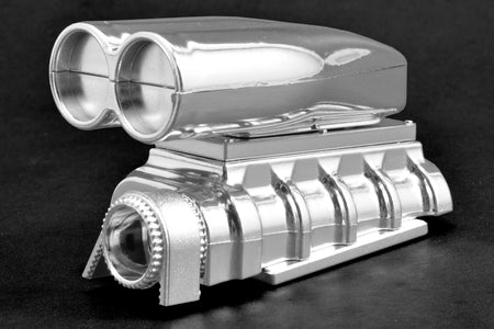 RPM Products Shotgun Style Mock Intake & Blower for most 1/12th - 1/8th Scale Bodies 73543 Default Title