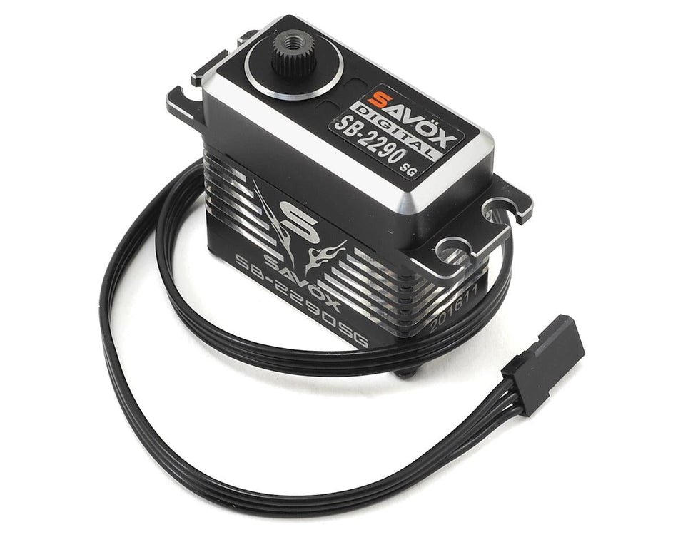 Savox SB-2290SG Black Edition Monster Torque Brushless Steel Gear Servo HV 8.4v