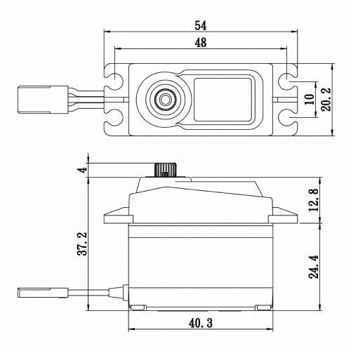 Savox Standard Size Coreless Digital Servo Soft Start 6V SAVSA1256TGP Default Title