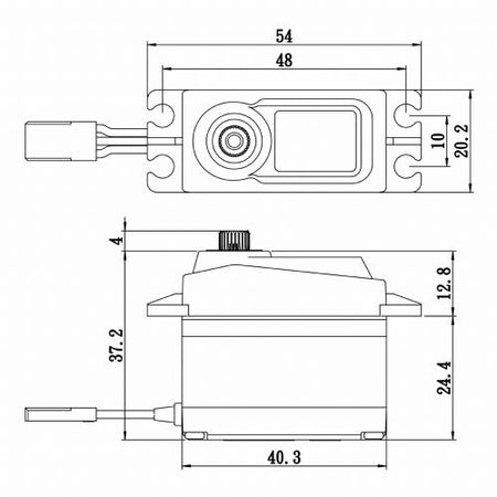 Savox Standard Size Coreless Digital Servo Soft Start 6V SAVSA1256TGP Default Title