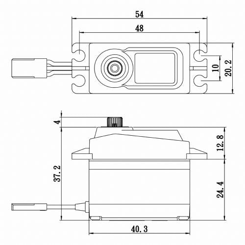 Savox SA1258TGP Standard Size Coreless Digital Servo with Soft Start 6V Default Title