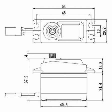 Savox SA1258TGP Standard Size Coreless Digital Servo with Soft Start 6V Default Title