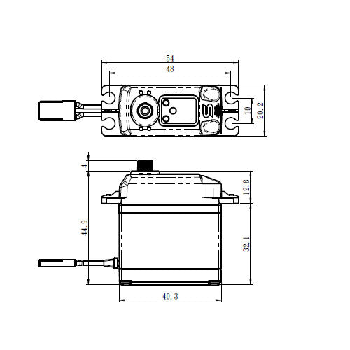 Savox HV Brushless Digital Large Scale Servo Tall Soft Start 8.4V SAVSB2230SGP Default Title