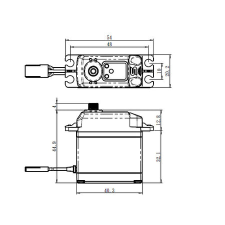 Savox HV Brushless Digital Large Scale Servo Tall Soft Start 8.4V SAVSB2230SGP Default Title