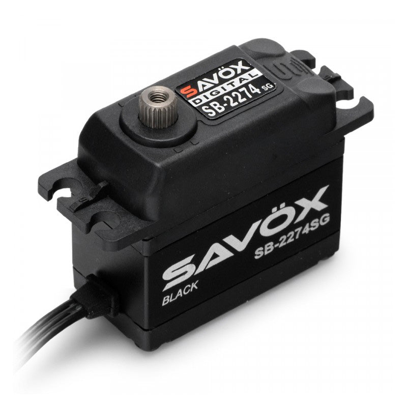 Savox 1/10 1/8 Black Edition HV Brushless Digital Servo 7.4V SAVSB2274SG-BE Default Title