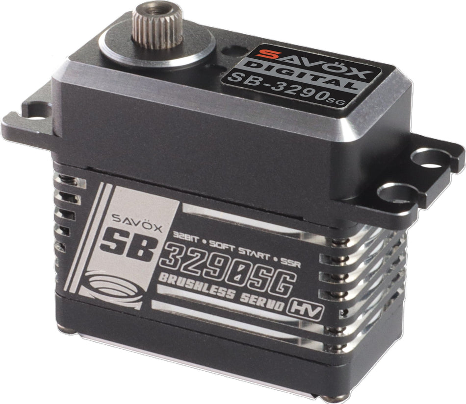 Savox High Torque, High Voltage Brushless Servo, Black SB3290SG-BE