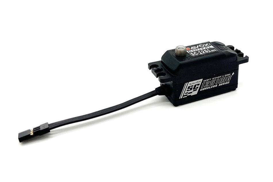 Savox Black Edition, Low Profile Digital Servo with Soft Start SC1251MGP-BE