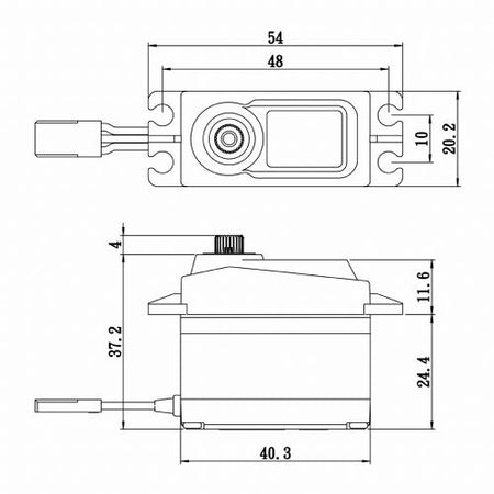 Savox Standard Size Coreless Digital Servo 0.15sec / 277oz @ 6v SAVSC1256TGP Default Title