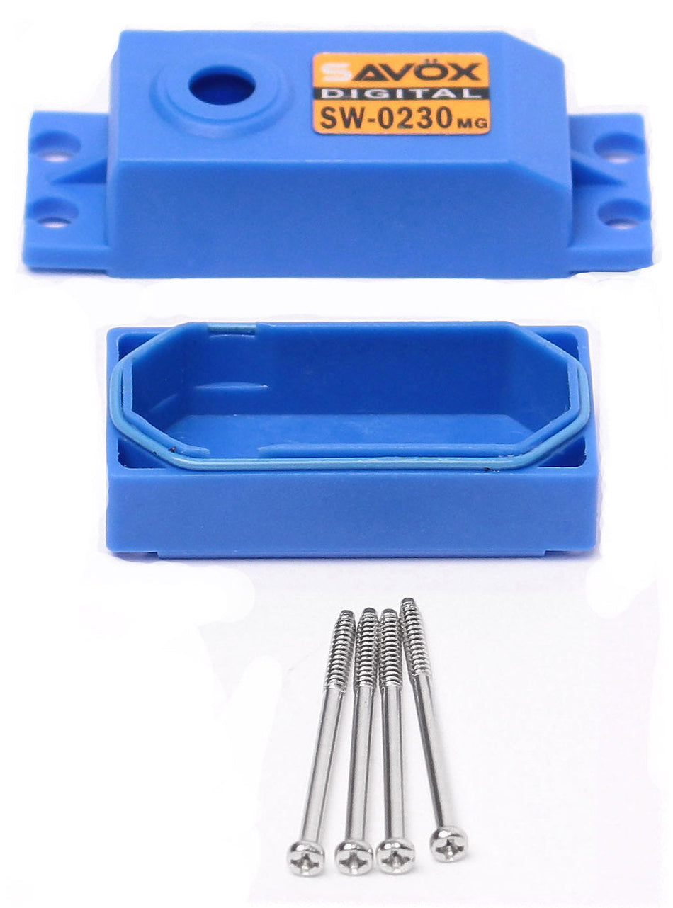 Savox TOP AND BOTTOM SERVO CASE WITH SCREWS FOR SGSW0230MG