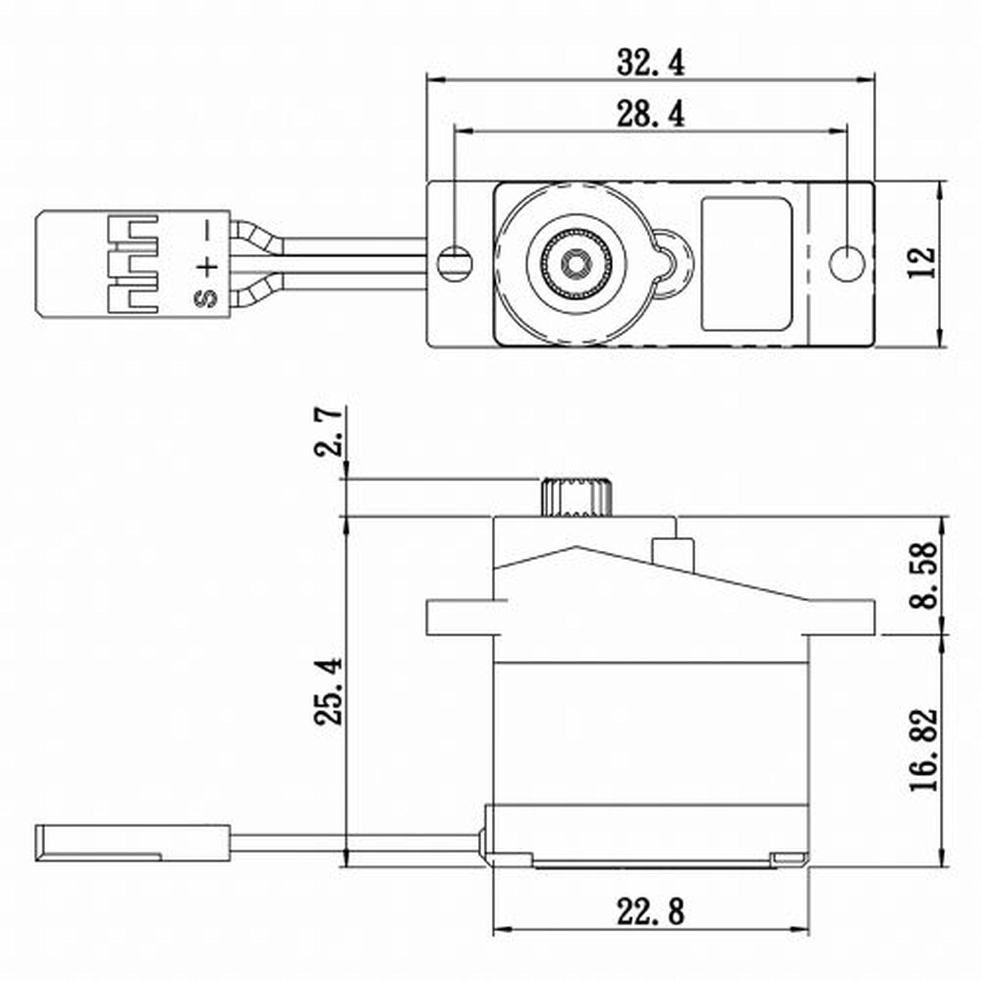 Savox Micro Digital Servo with Soft Start  0.09sec / 30oz @ 6V SAVSH0253P Default Title