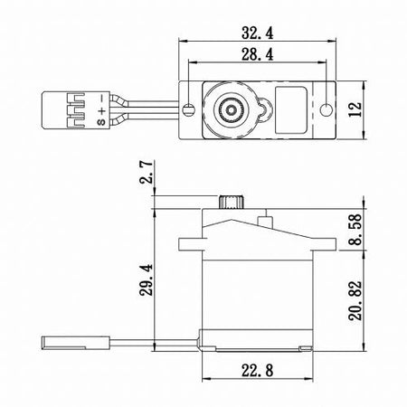 Savox Micro Digital Servo with Soft Start 0.16sec / 63.9oz @ 6v SAVSH0256P Default Title