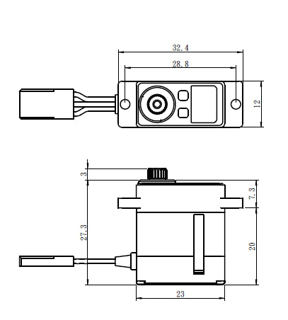 Savox Digital High Speed Micro Servo High Voltage Aluminum SAVSV-1232MG Default Title